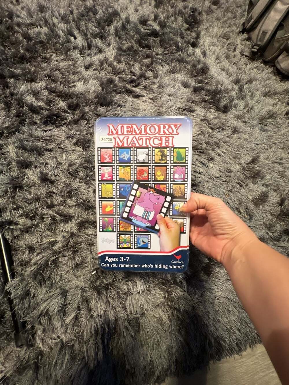 Cardinal Memory Match 54-Piece Matching Game in Tin